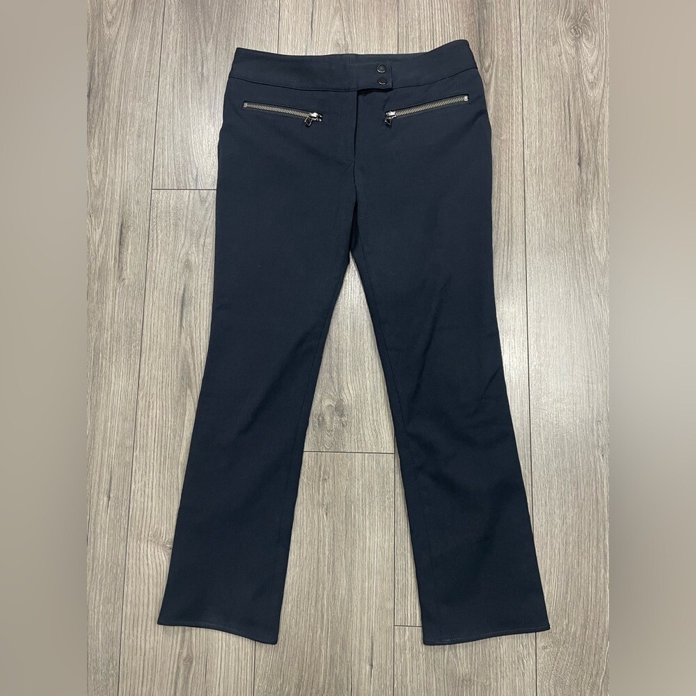 Veronica Beard Black‎ Metro Kick Flare Stretch Ankle Pants Sz 4
